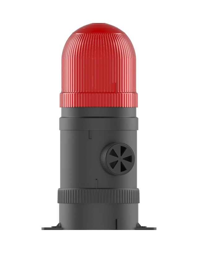 Mesan Ø70 300 Seri Xenon Çakar Buzzer Taban Montaj Kırmızı 24vdc Ms 315.1.24vdc