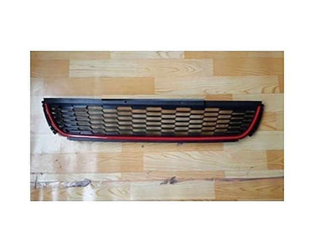Volkswagen Polo 2010-2014 Ön Tampon Alt Orta Izgara Kırmızı Nikelaj Oem 6r0853671 Oem 6r0853671 Red