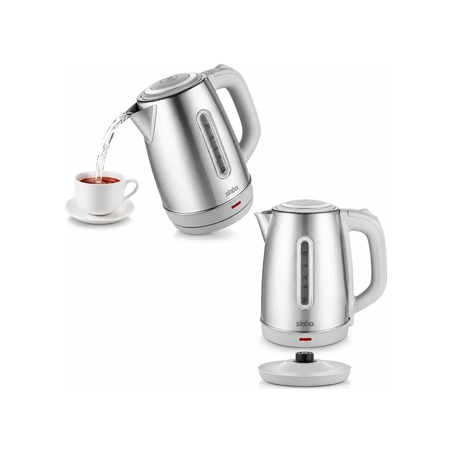 Ers- İnoks Çelik Kettle Su Isıtıcısı Kablosuz Kullanım 1.8lt 360 Dönebilme Otomatik Kapanma Sk-8031
