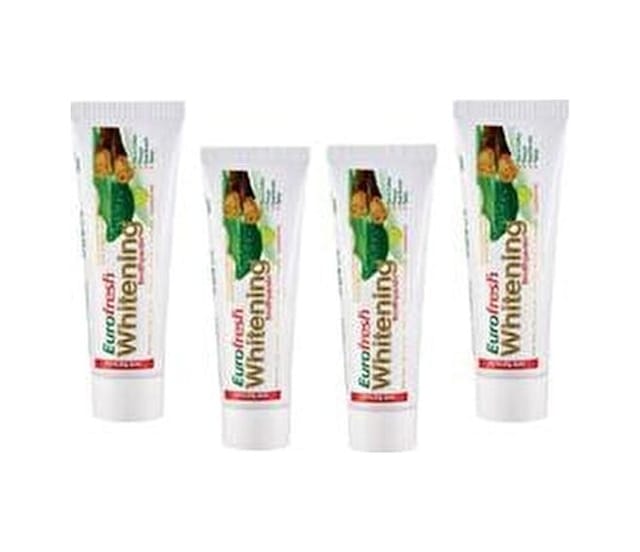 Farmasi Euro Fresh Whitening Aloe Veralı Misvaklı Beyazlatıcı Diş Macunu 4 x 112 G