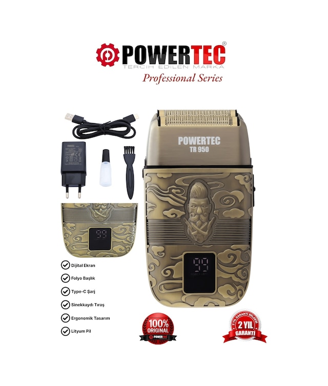 Powertec TR-950 Günlük Sakal Tıraş Makinesi