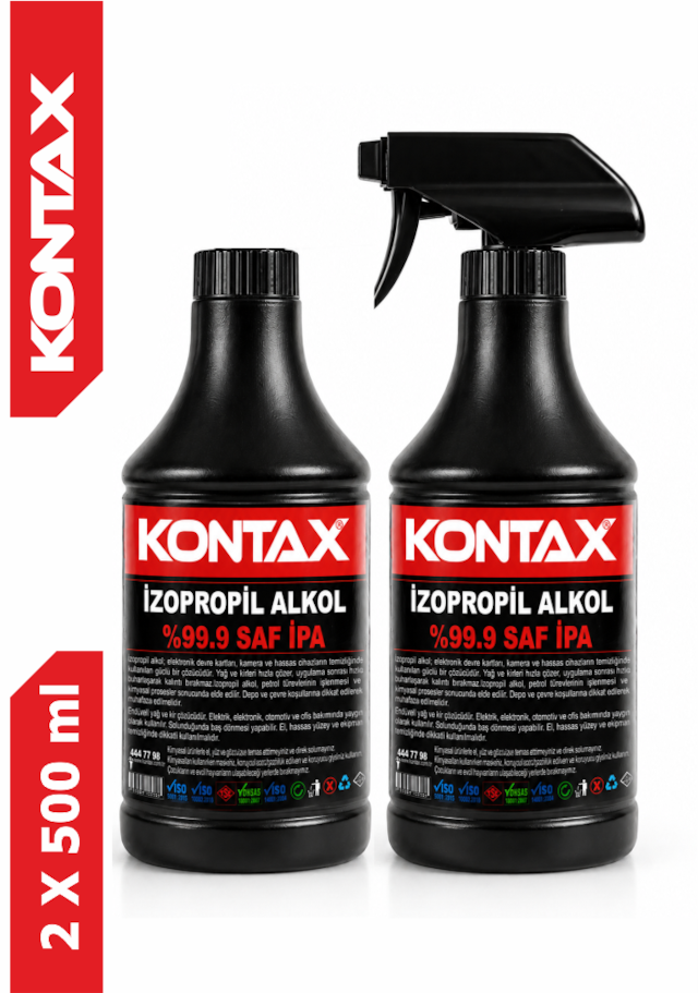 Kontax Saf İpa %99,9 İzopropil 2 X 500 Ml