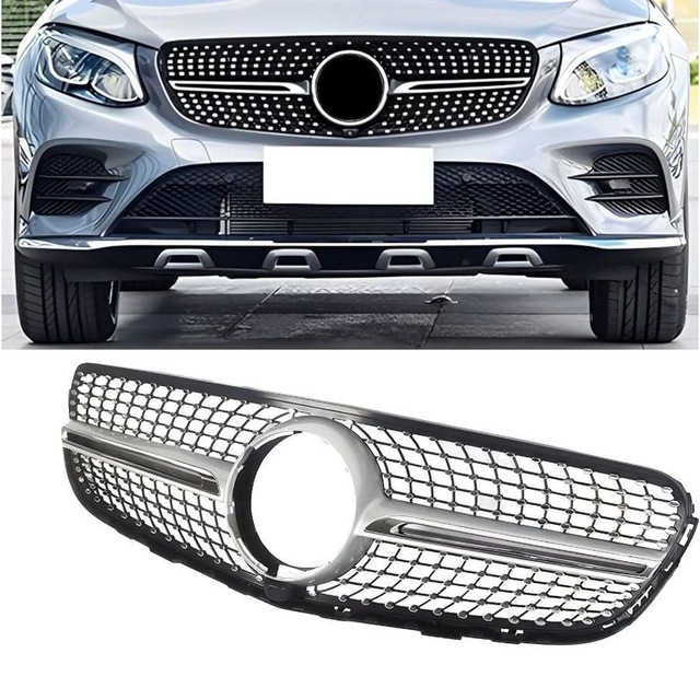 Autogp Mercedes W253 Glc Diamond Ön Panjur Izgara Gri Çıta 2016 / 2019 Tk 15-05-x253.1-dia-s