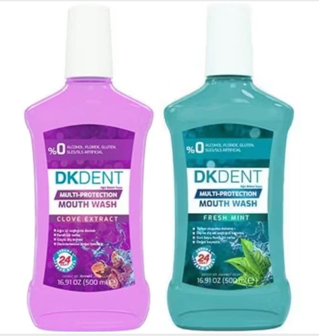 Dermokil Dk Dent Karanfil Özlü + Naneli Ağız Bakım Suyu 2 X 500 Ml