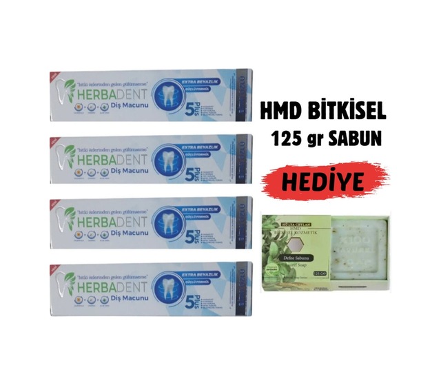 Bitki Özlü Flörürsüz X 4 Ad.diş Macunu & 125 Gr Hmd Sabun Hediye