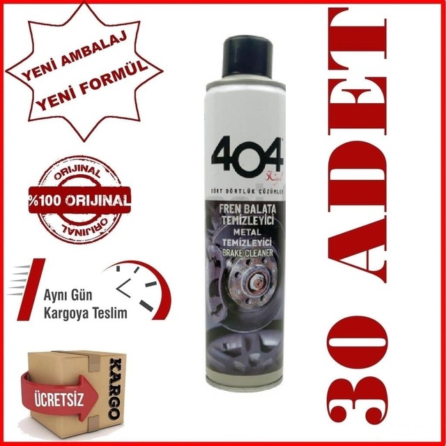404 Fren Balata Temizleyici Sprey 500Ml 1 Koli 30 Adet