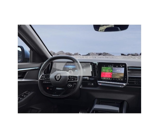Renault Megane E Tech Dijital Gösterge 12.3 İnç İle Uyumlu Mat Ekran Koruyucu Nano