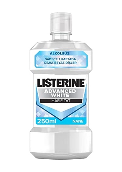 Listerine Advanced White Hafif Tat Alkolsüz Ağız Bakım Suyu 250 Ml