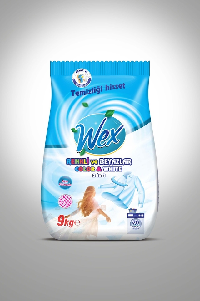 Wex Matik Renkli ve Beyazlar İçin Toz Deterjan 9 KG