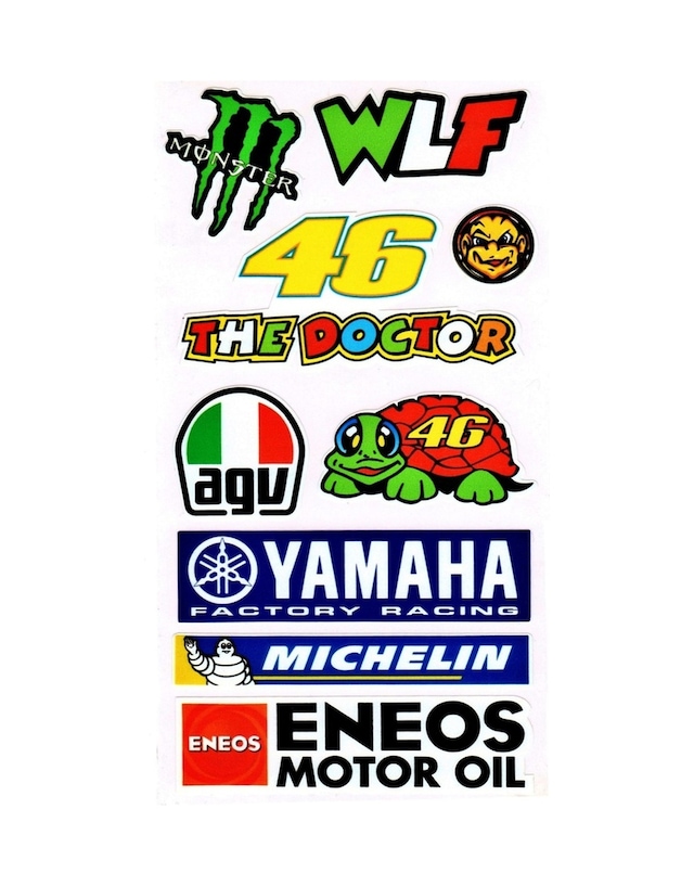 Motosiklet Yamaha Sticker Agv-46-The Doctor-Wlf