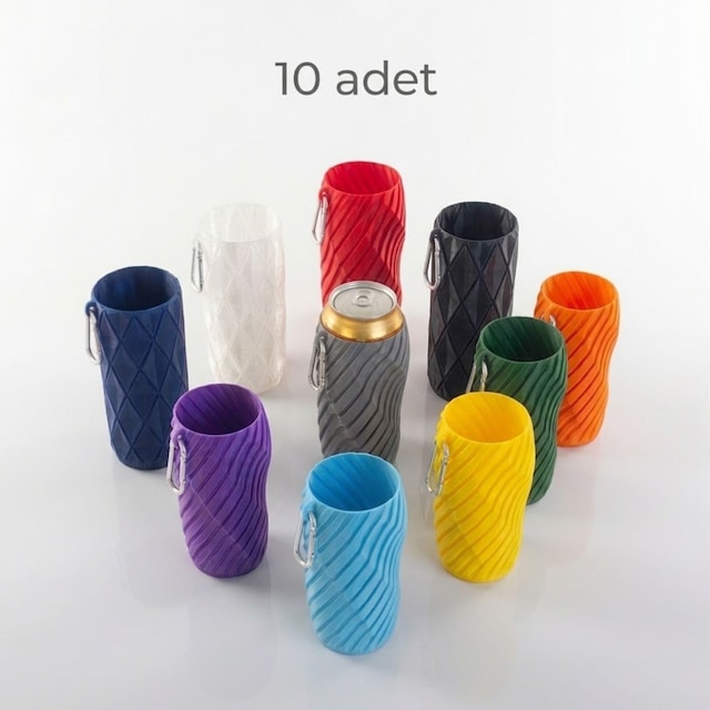 Mottopi Bira Çorabı,bira Kılıfı,içecek Kılıfı,içecek Gizleyici,10 Lu Karışık Renk Paket 500 Ml Uyumlu 10 Adet