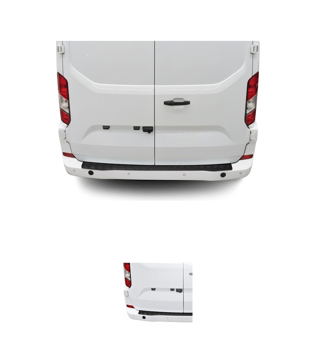 Vw Transporter T7 2024-2027 Uyumlu Mat Arka Tampon Eşiği Alüminyum Siyah