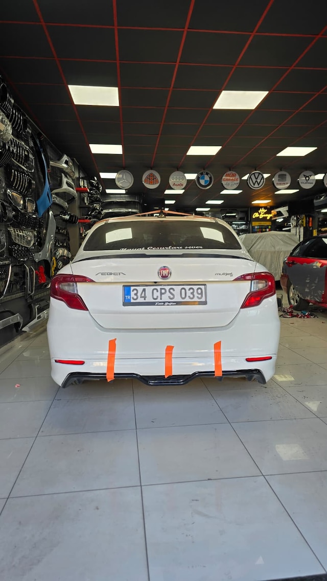 Fiat Egea Arka Tampon Eki Karlık Plastik Boyasız