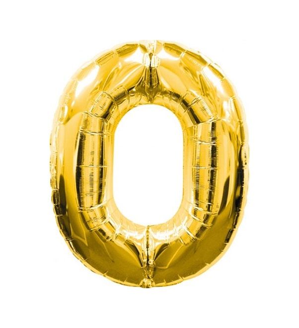 0 Rakamlı Folyo Balon Renk 40 İnç