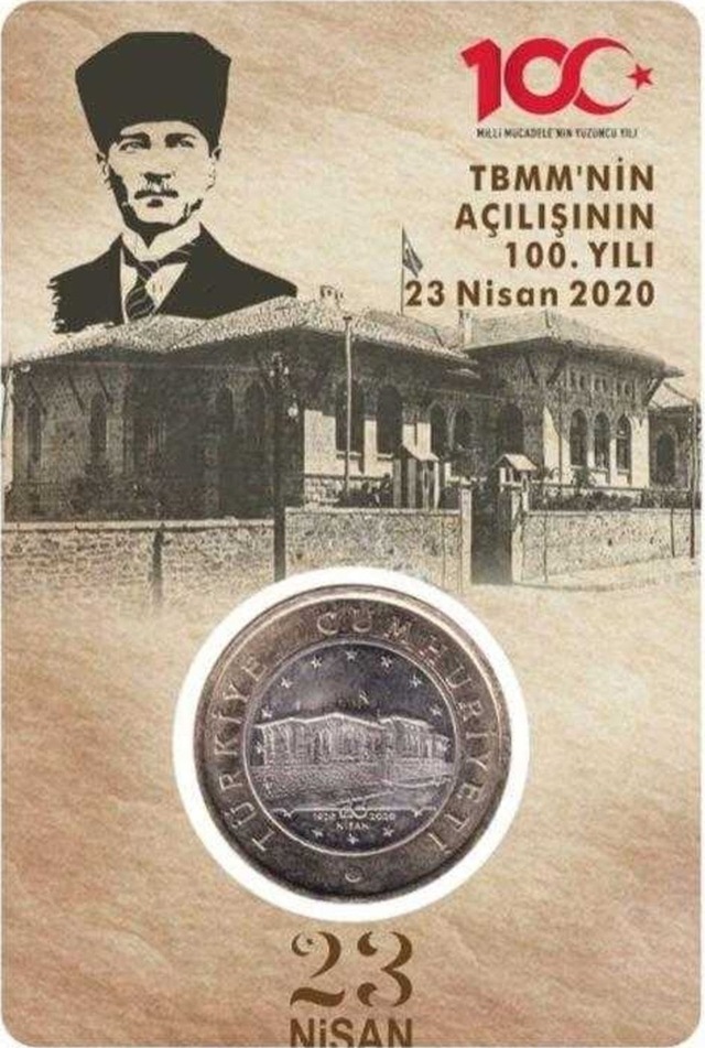 Meclis Hatıra Para Çil Özel Kapama Içinde Çil