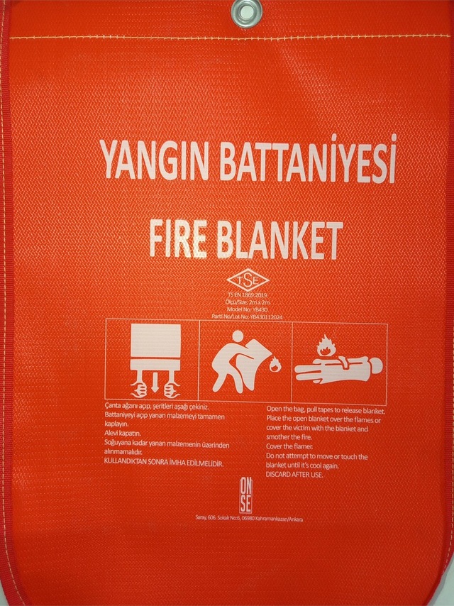 200 200 Yangın Battaniyesi