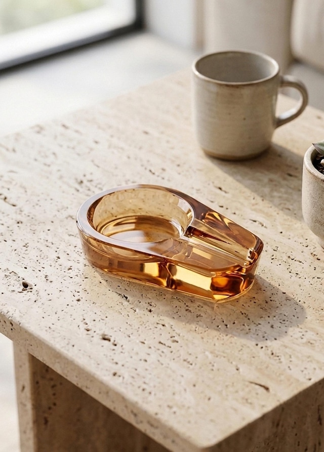 The Mia Kristal Puro Küllüğü Amber 12x8 Cm