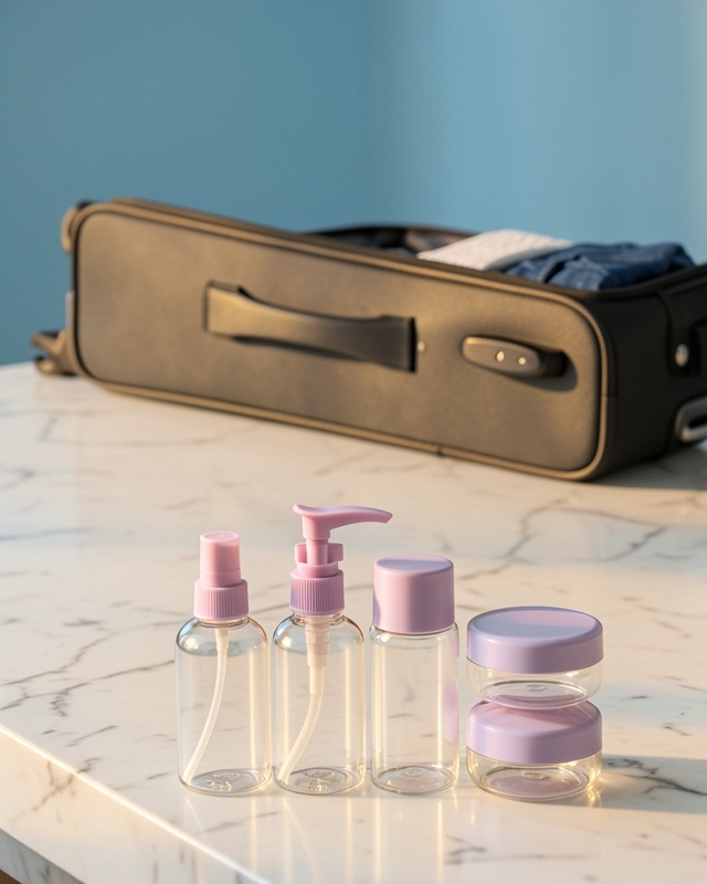 5 Parça Seyahat Şişesi Seti 30 Ml Sızdırmaz Taşınabilir