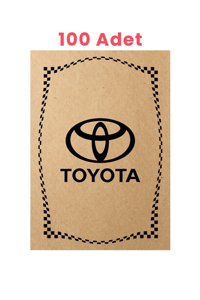 Kraft 120gr Toyota Oto Paspas Kağıdı 100 Adet - 35x50cm - Kalın