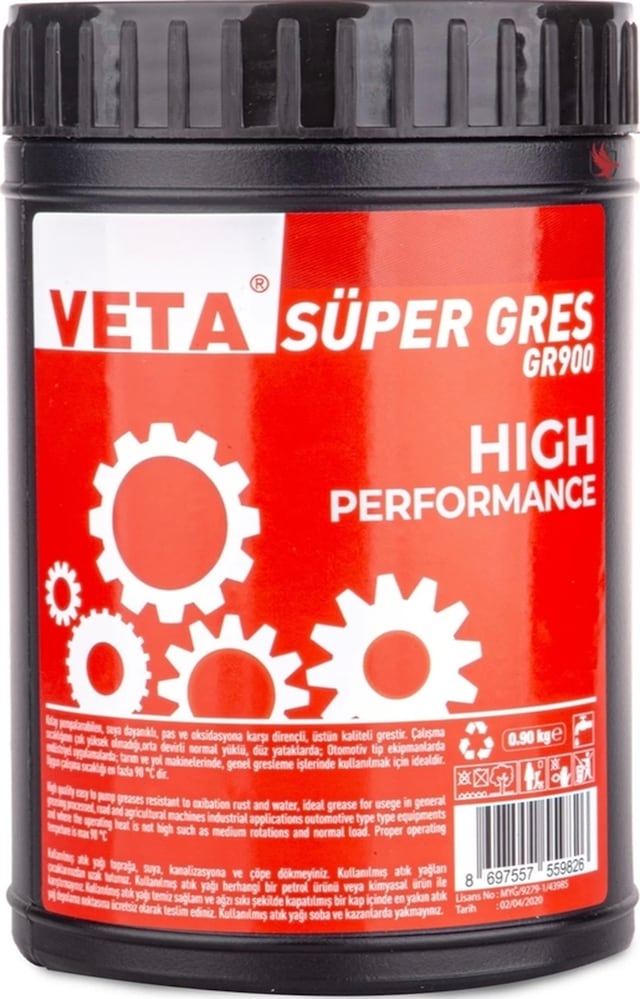 Veta Süper Gres Yağ Genel Kullanım 900 Gr