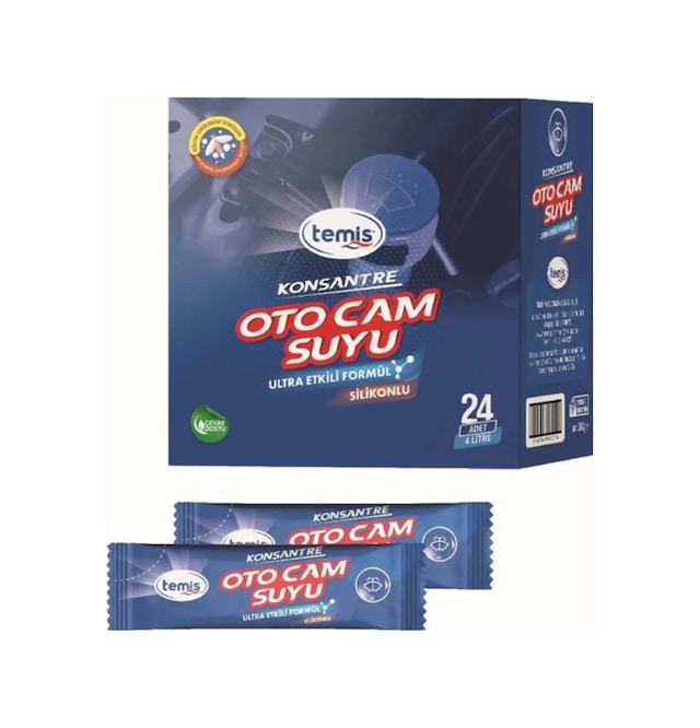 Silikonlu İz Bırakmaz Oto Cam Temizleyici 24 Ad 96 Lt