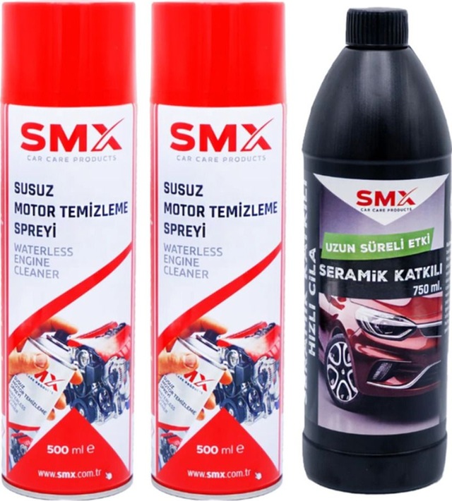 Susuz Motor Temizleme Spreyi 2 Adet 500 Ml - Seramik Katkılı Hızlı Ve Pratik Cila