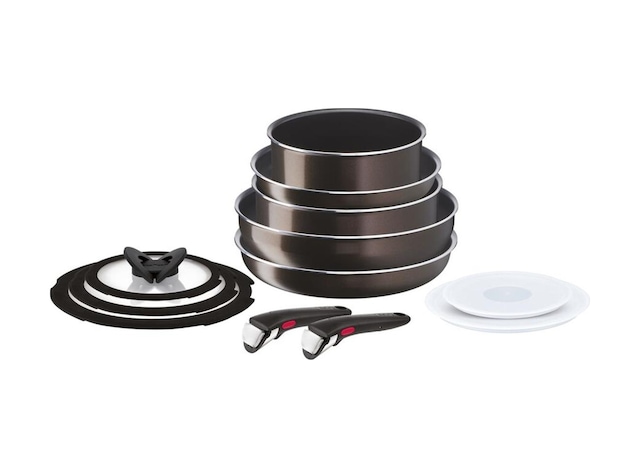 Tefal Ingenio Xl Force Titanyum 2x Büyük Set 12 Parça 001 Siyah