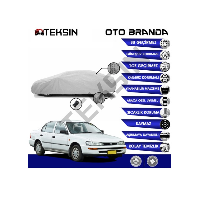 Toyota Uyumlu Corolla E100 (1991-1997) Oto Branda, (512949865)