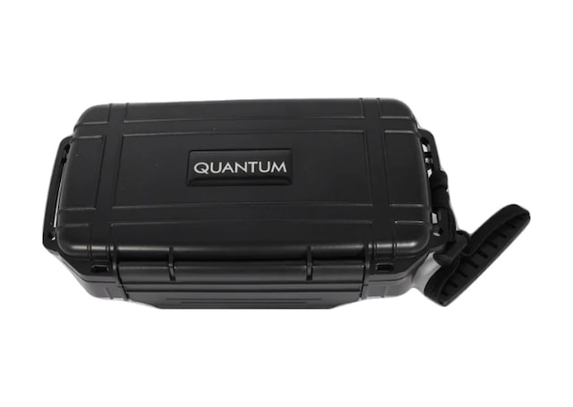 Quantum Seyahat Tipi 10 Taşıma Kordonlu Siyah Humidor Puro Kutusu - Trz3023