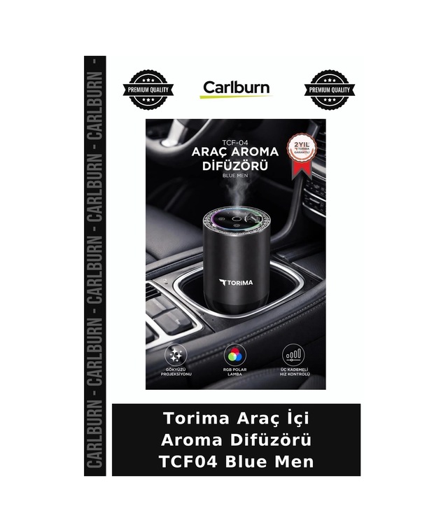 Özel Seri Torima Araç İçi Aroma Difüzörü Tcf04 Blue Men Buhar Makinesi Oda Kokusu Kokulu Hava