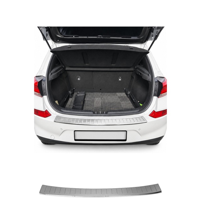 Hyundai I30 Iı Station Wagon 2011-2017 Uyumlu Krom Arka Tampon Eşiği Paslanmaz Çelik