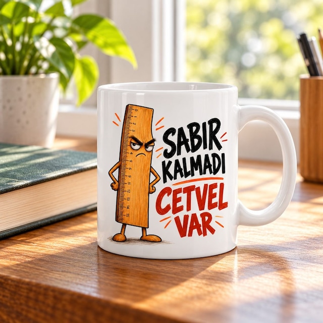 Sabır Ölçer Tasarımlı Porselen Kupa - Model 865