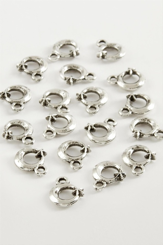 Ay - 14 - Yıldız Tesbih Püskül Aparatı 50 Gram - Spt-gld - Gümüş Rengi