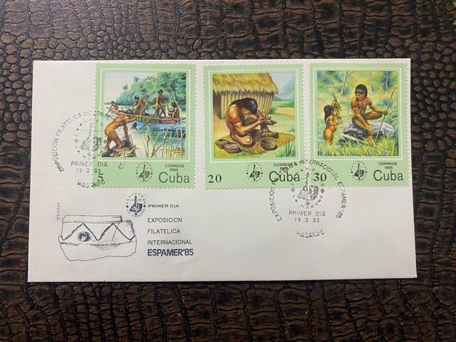 Cuba / Küba 1985 İlk Gün Zarfı Exp. Filatelica İnternational Espamer '85