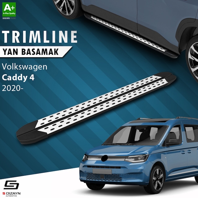 S-dizayn Vw Caddy 4 Trimline Gri Yan Basamak 197 Cm 2020 Üzeri