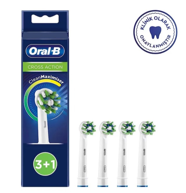 Oral-B Crossaction Elektrikli Diş Fırçası Yedek Başlığı 4'lü