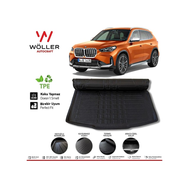 Bmw X1 Bagaj Havuzu F48 2016 Sonrası 3d Ultraflex Esnek