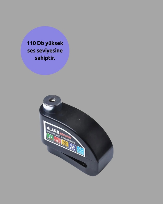 Çift - 259 - Modlu 110db Alarmlı Disk Kilidi - Kmrsfres - Suya Dalı