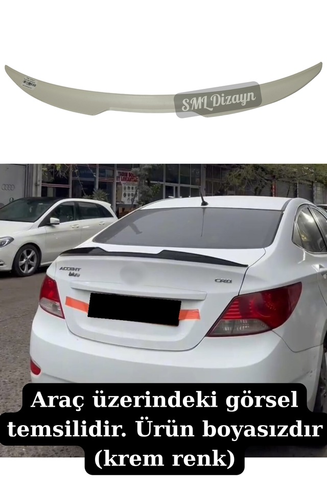 Accent Blue Spoiler Bagaj Üstü Spoyler Spoylır Boyasız 2011-2018