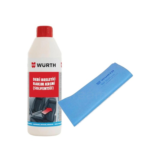 Würth Deri Besleyici Bakım Kremi 500 Ml + Güderi Bez Mavi 130 Gr N11.186