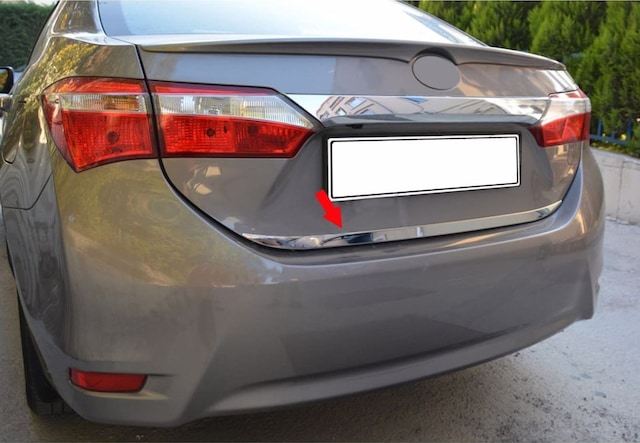 Toyota Corolla Krom Bagaj Alt Çıta 2014-2018 Arası