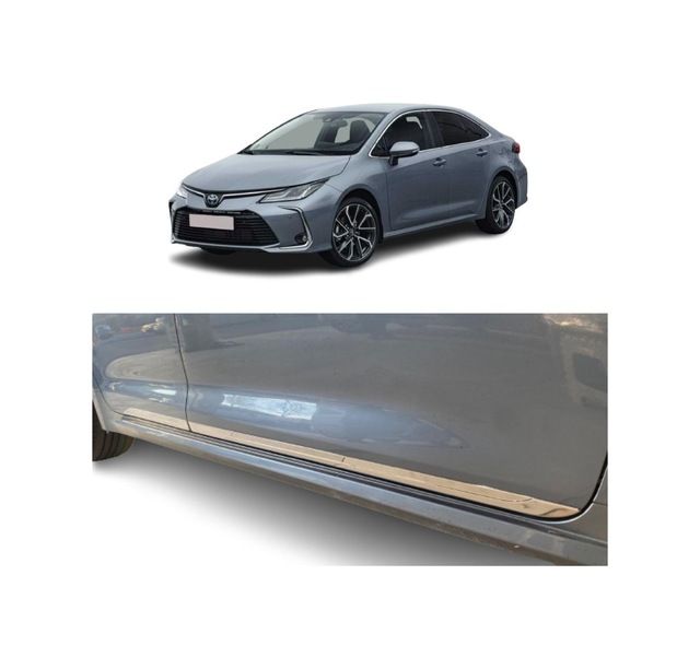 Toyota Corolla Uyumlu Krom Kapı Çıtası 4parça 2019 ve Üzeri P.çelik