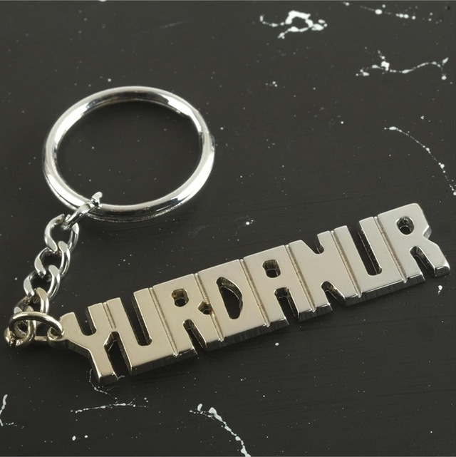 Yurdanur - 439 - - Spt-gld - İsimli Anahtarlık Çok Renkli