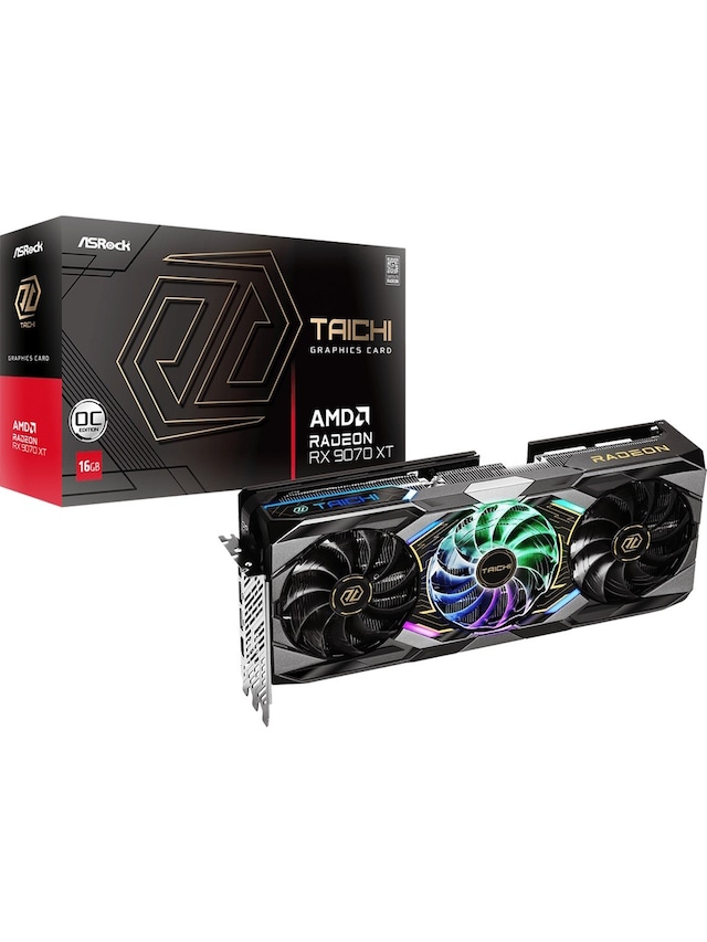 Asrock Radeon Rx 9070 Xt Taichi Oc 16gb Gddr6 256 Bit Ekran Kartı 90-ga5hzz-00uanf