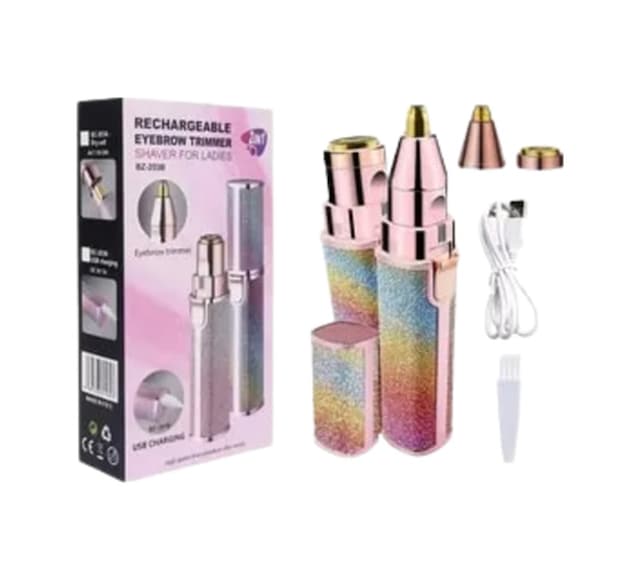 Paslanmaz - 793 - Çelik Bıçaklı Usb Epilatör Kaş, Üst Dudak Ve Çene - Ece-umay - Tüy Temizleyici
