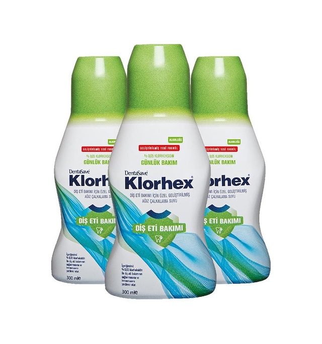 Dentasave Klorhex Günlük Bakım Ağız Çalkalama Suyu 3 x 300 ML