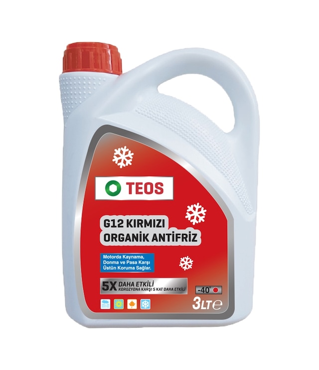 Teos -40 Derece Antifriz 3 L Kırmızı
