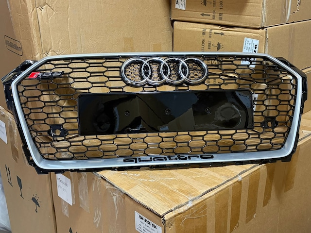 Hdm Audi A5 Rs5 Ön Panjur Gri Çerceve Piano Black 2017-2019 Arası Uyumlu