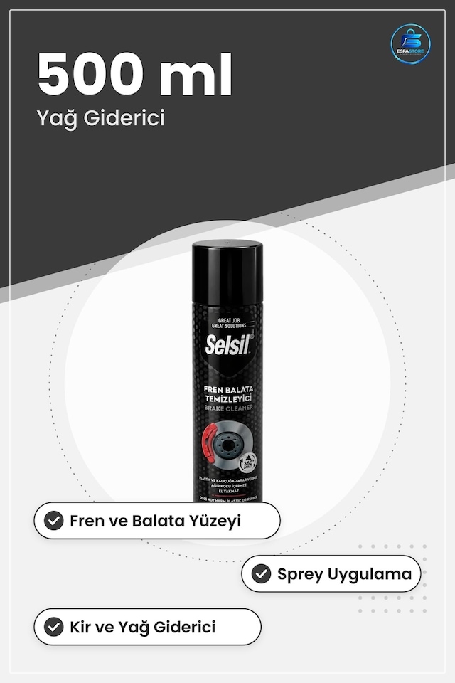 Fren Balata Temizleme Spreyi 500 Ml Araç Bakım Oto Temizleyici Sp