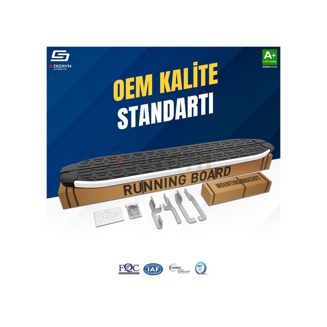 S-dizayn Ssangyong Musso Evo Aluminyum Yan Basamak 213 Cm 2018-2026 A+ Kalite